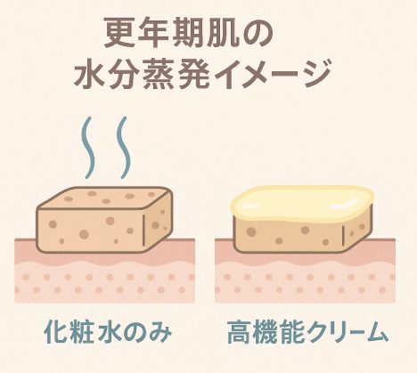 化粧水のみVS高機能クリーム